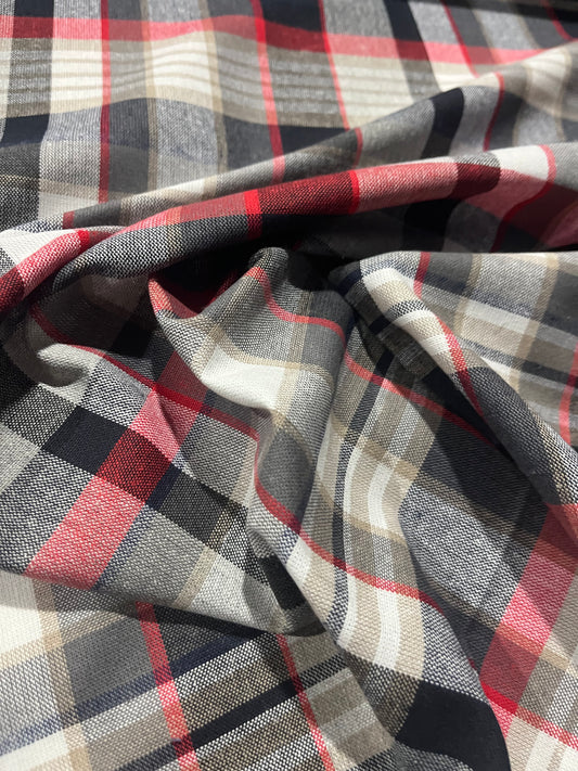 LC CARLOS 003 heavy cotton check red/black