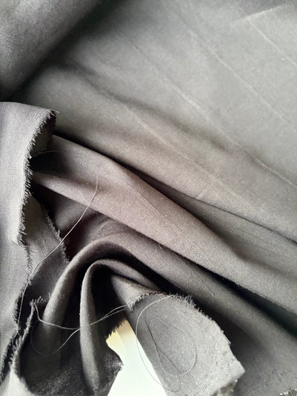 PC AMI 2.06 black tone on tone striped suiting fabric
