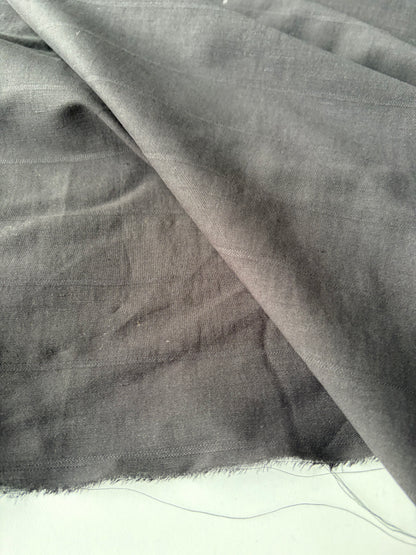 PC AMI 2.06 black tone on tone striped suiting fabric