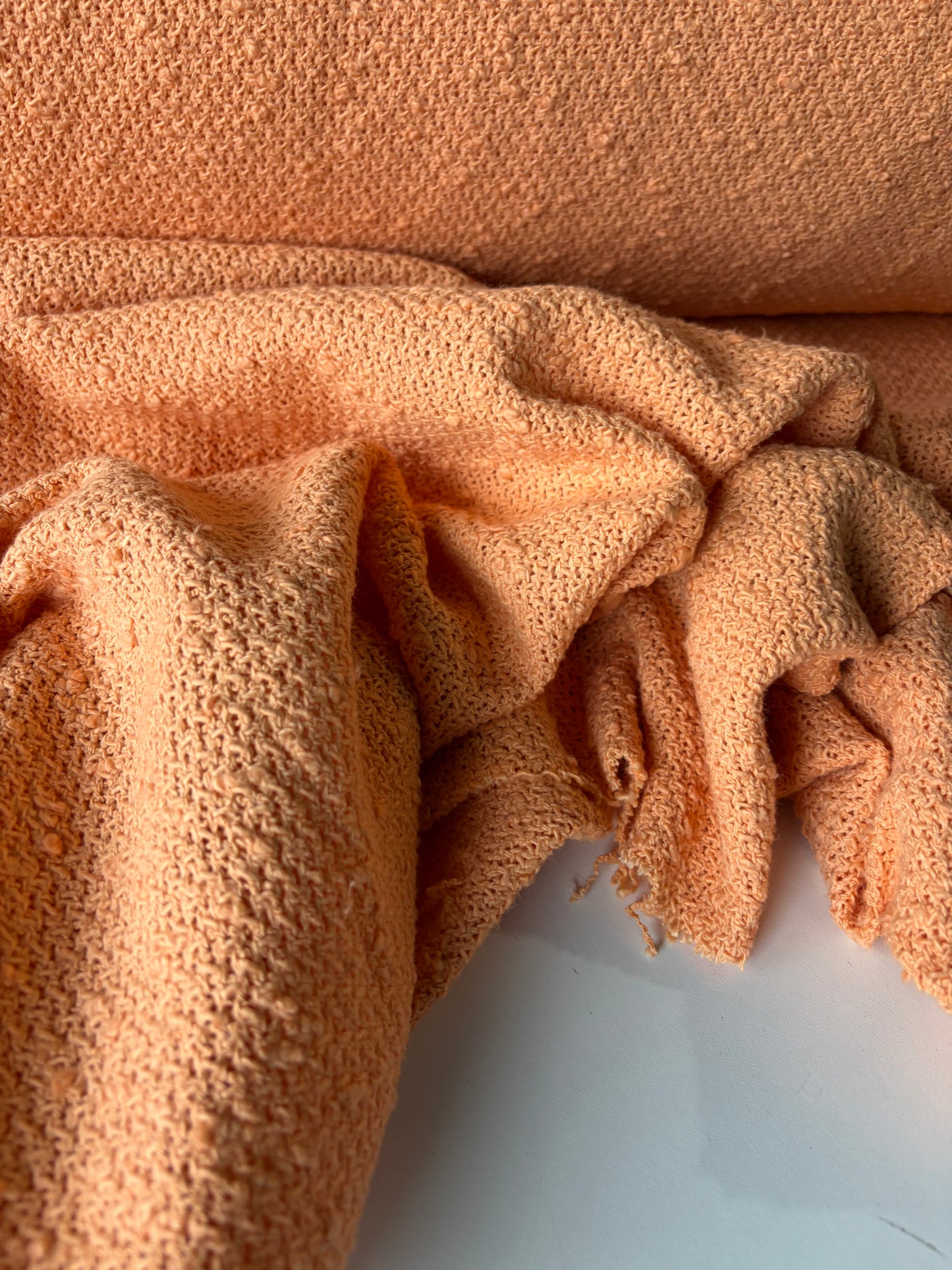 STAN 006 cotton tweed Chanel style check with copper lurex.