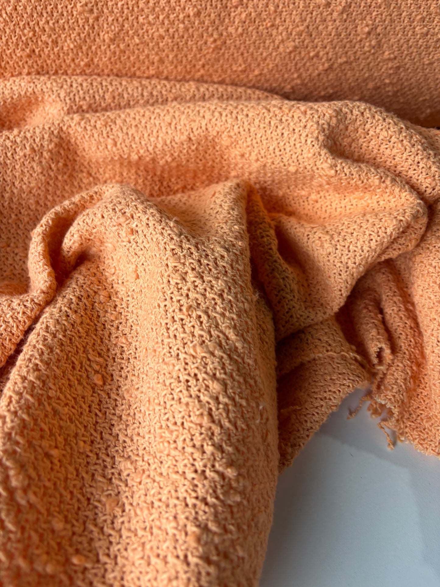 STAN 006 cotton tweed Chanel style check with copper lurex.