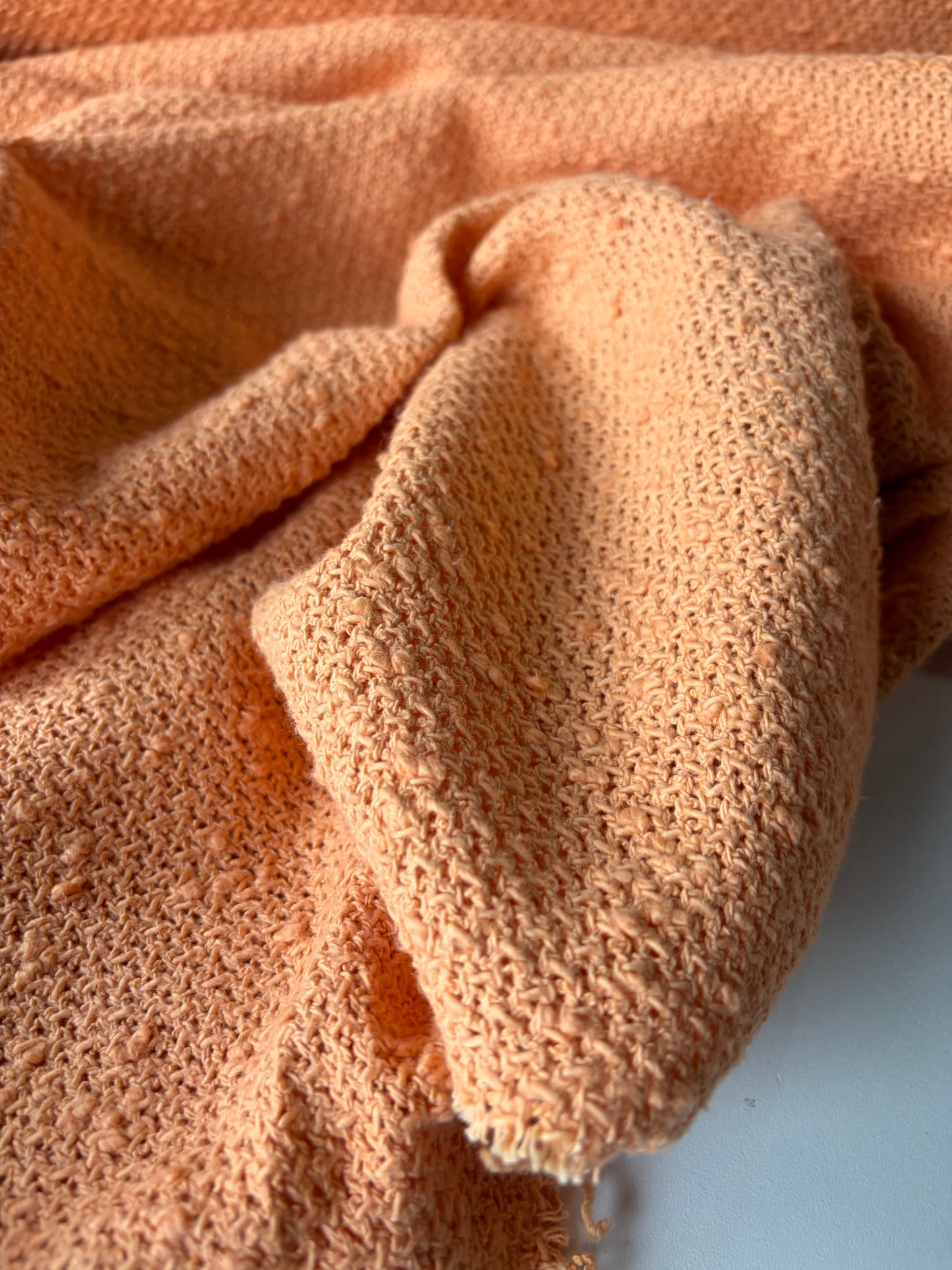 STAN 006 cotton tweed Chanel style check with copper lurex.