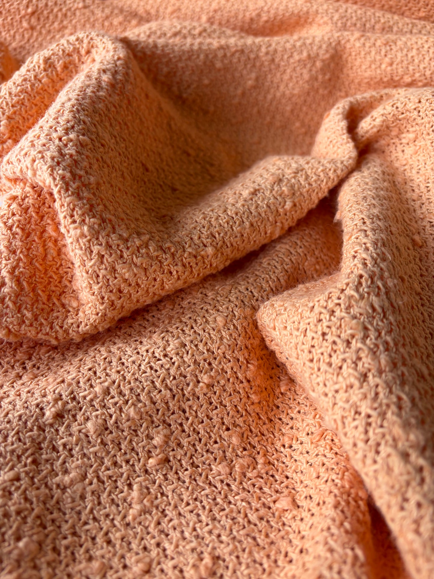 STAN 006 cotton tweed Chanel style check with copper lurex.