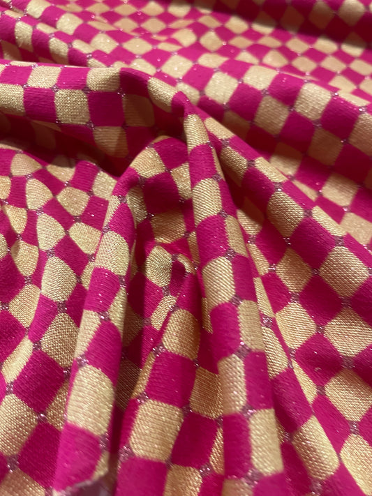 PORTIA 019 jersey jacquard with lurex