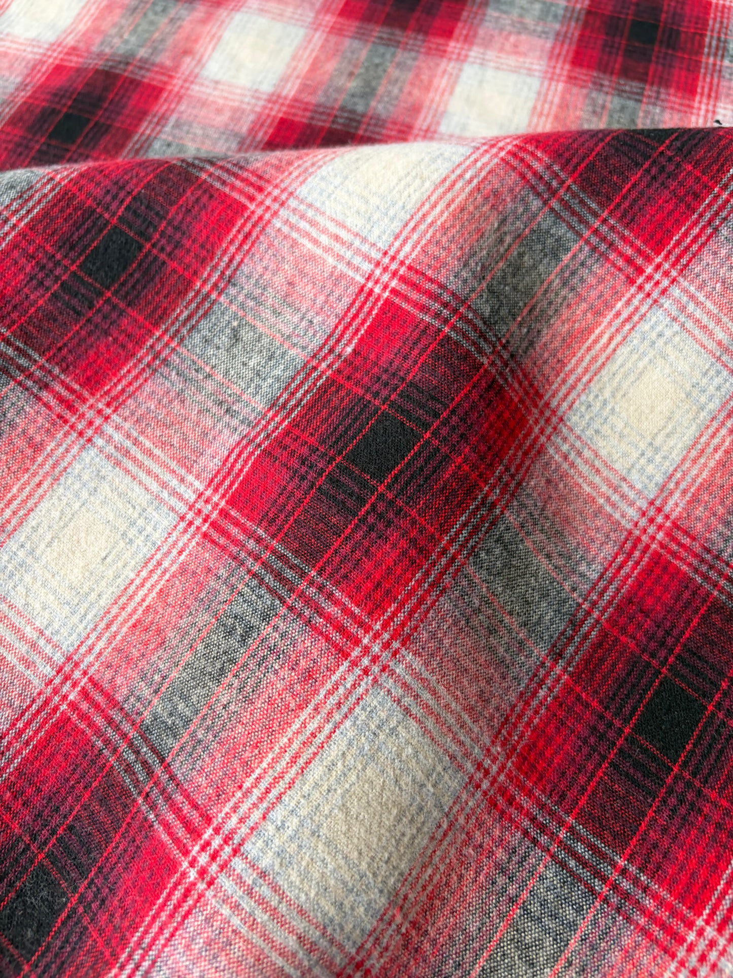 AMI 2.09 checkered double face heavy jeans fabric