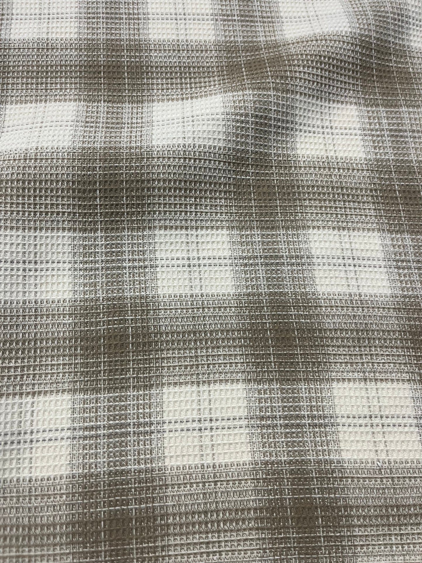 CARLOS 008 heavy cotton check sand/off white