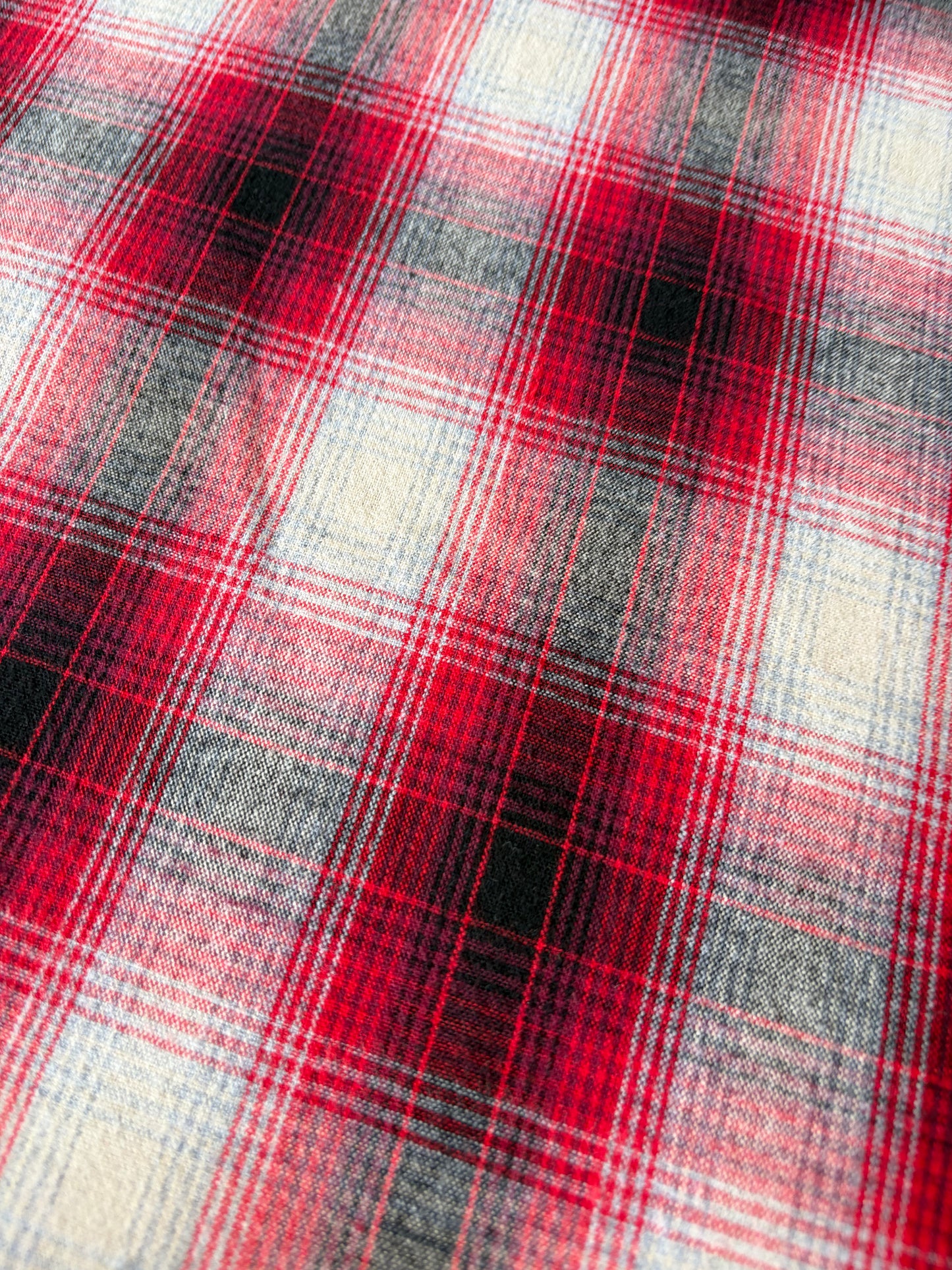 AMI 2.09 checkered double face heavy jeans fabric