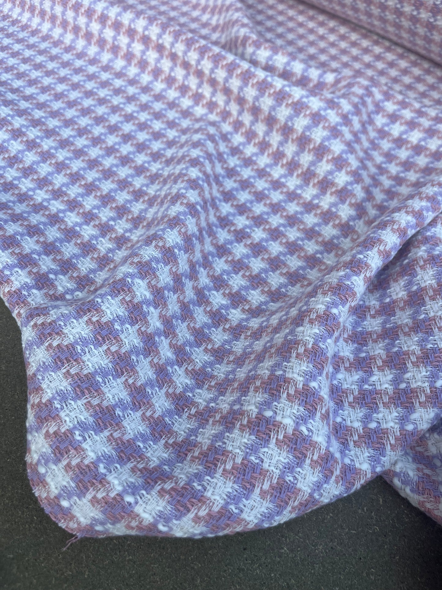 RW 040 cotton "Chanel style" check pink/lilac