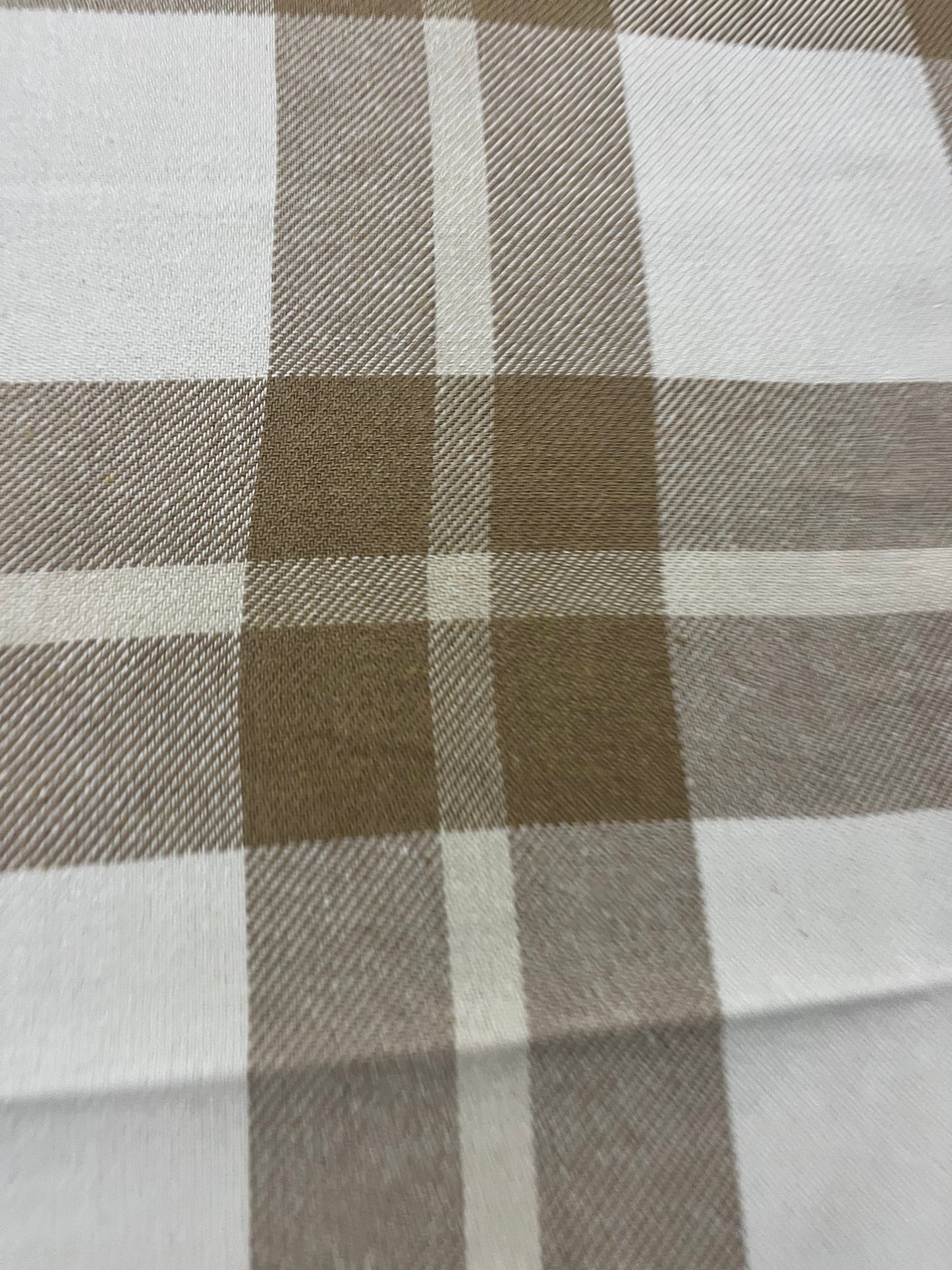 CARLOS 010 heavy cotton check camel/white