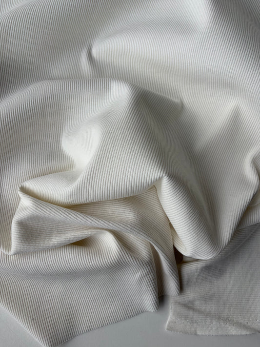 AMI 2.11 white Jersey 2X5 cotton rib