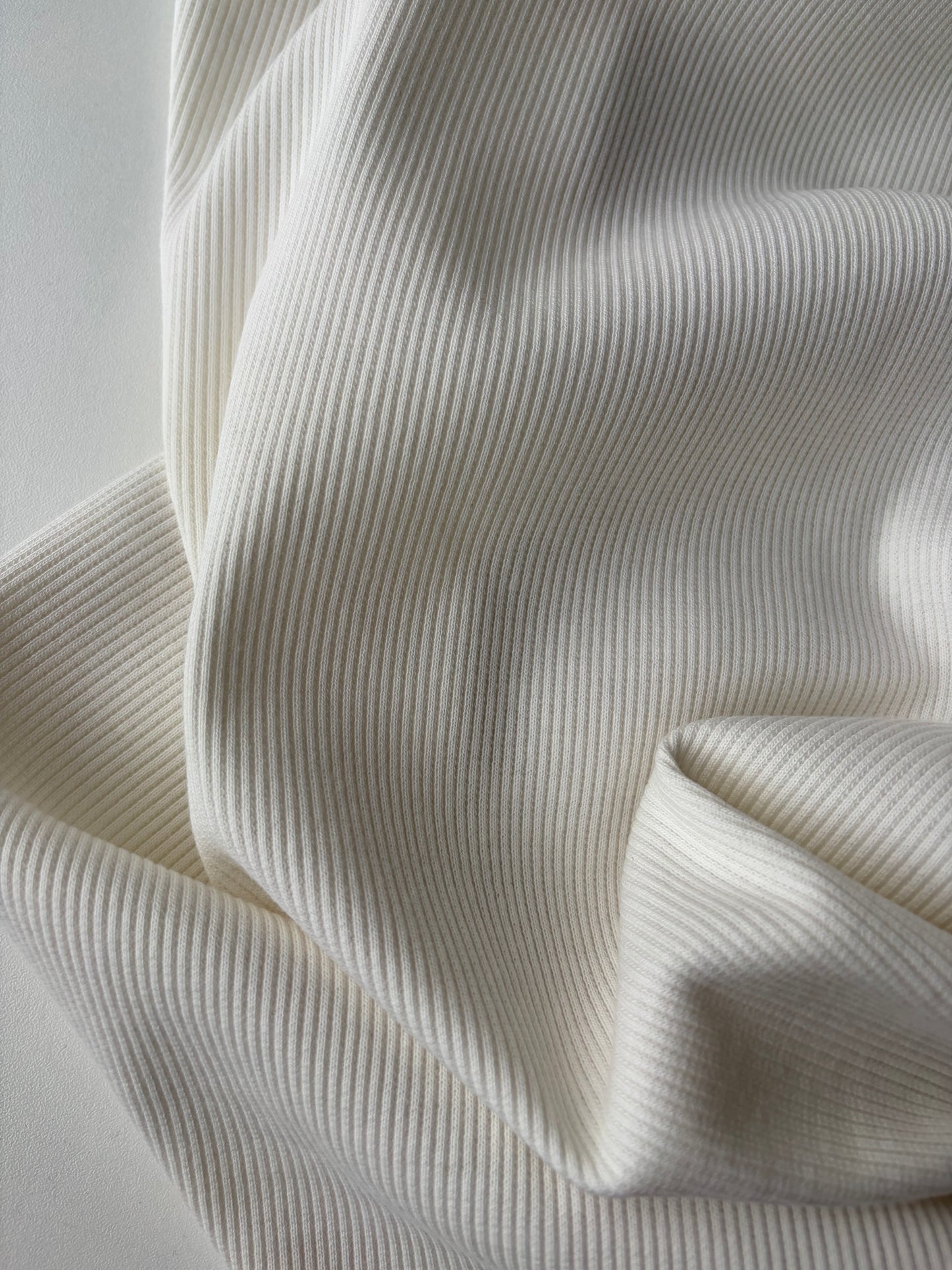 AMI 2.11 white Jersey 2X5 cotton rib