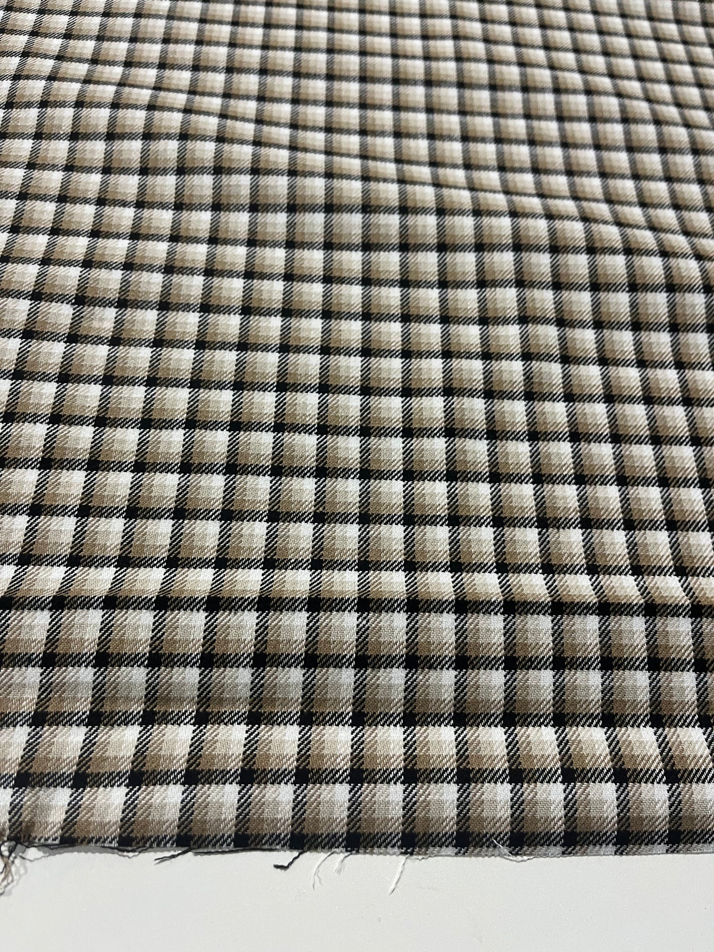 CARLOS 012 heavy cotton check camel/white/black