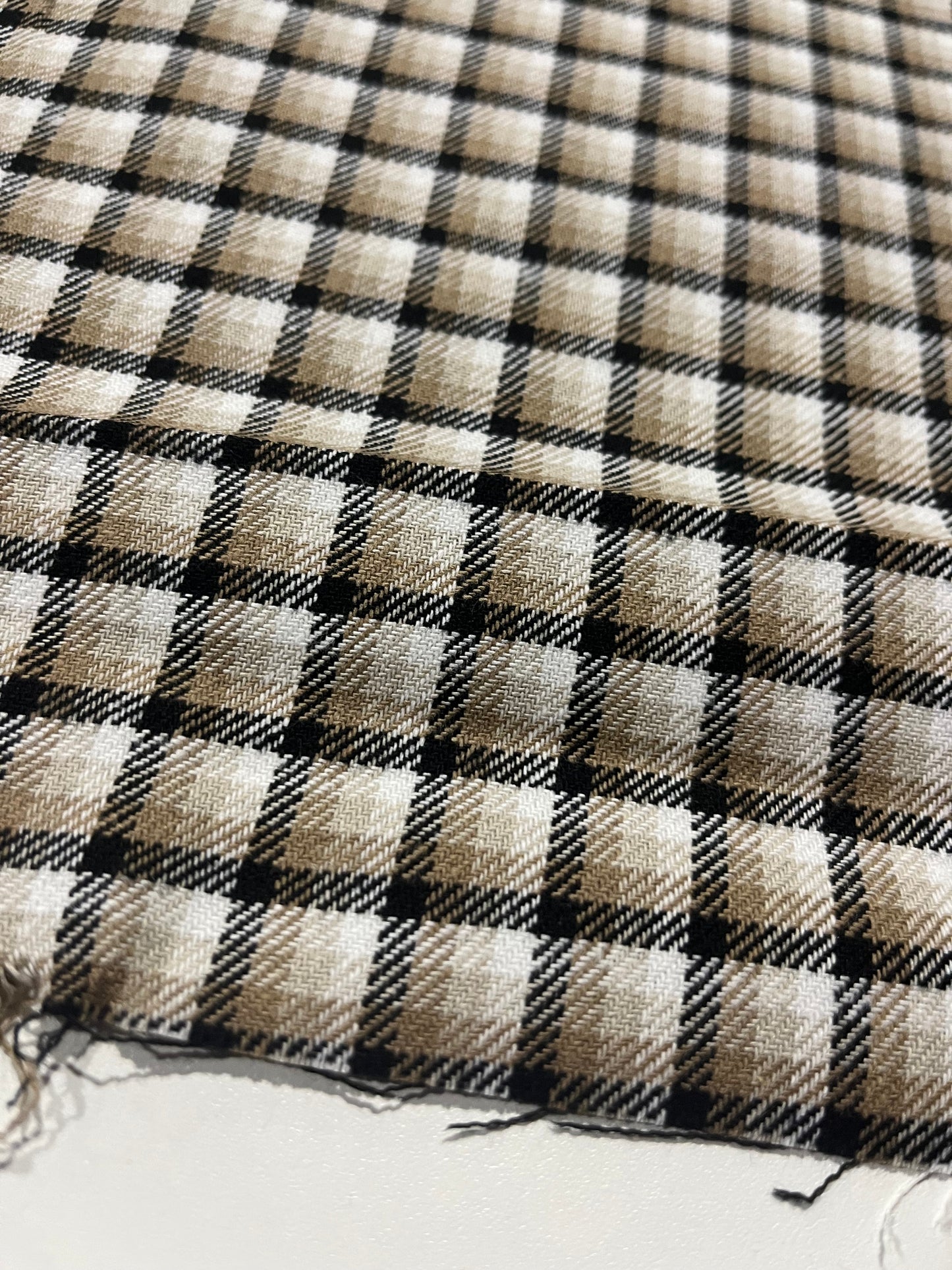 CARLOS 012 heavy cotton check camel/white/black