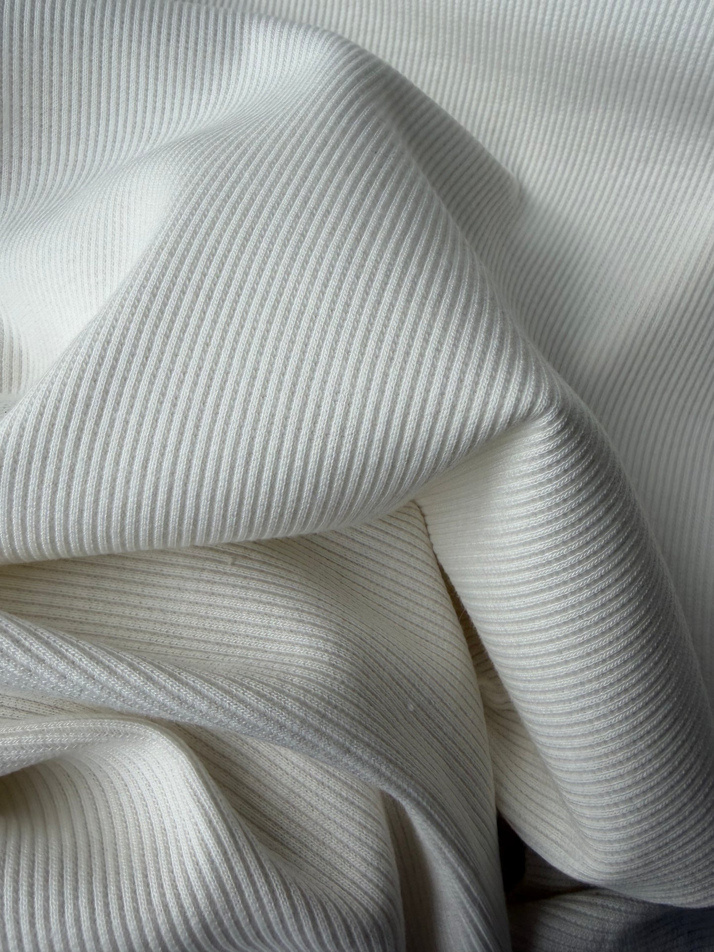 AMI 2.11 white Jersey 2X5 cotton rib