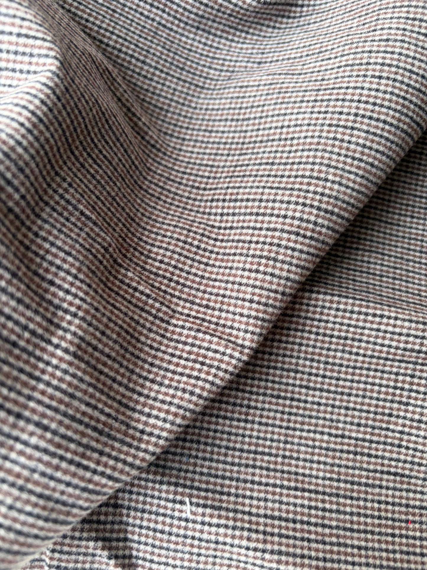 AMI 2.14 brown/blue yarn dyed  stretch checks