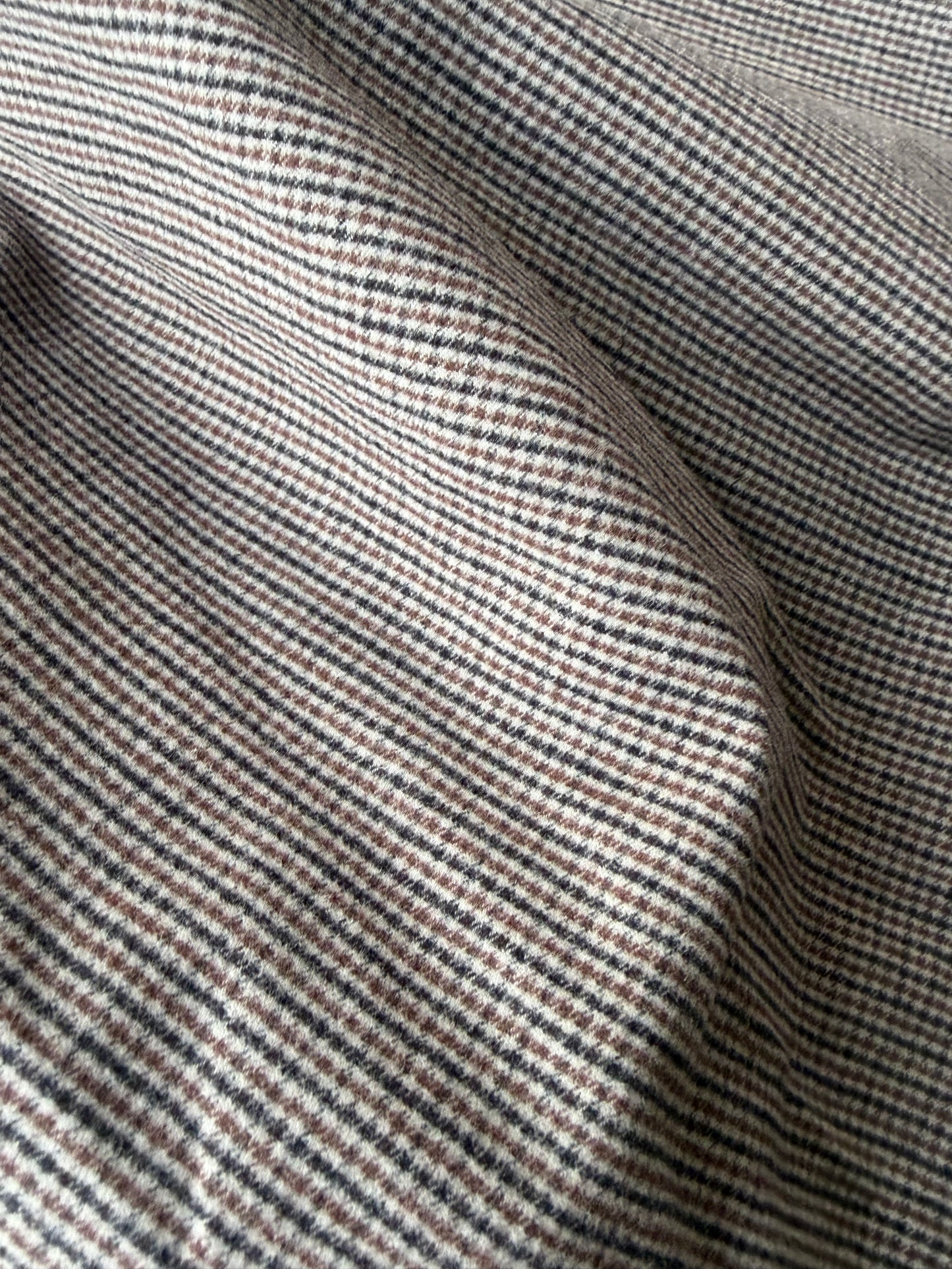 AMI 2.14 brown/blue yarn dyed  stretch checks