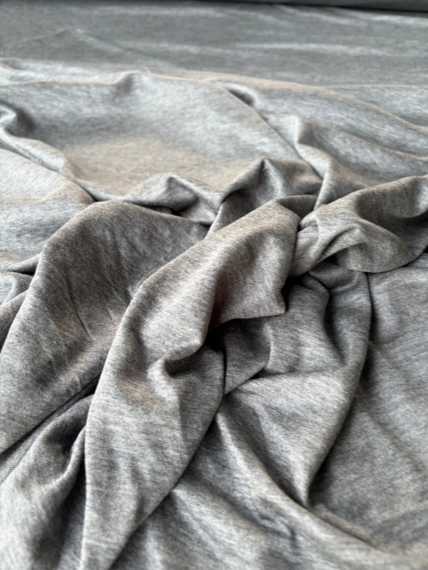 AMI 2.15 grey mélange double jersey micromodal