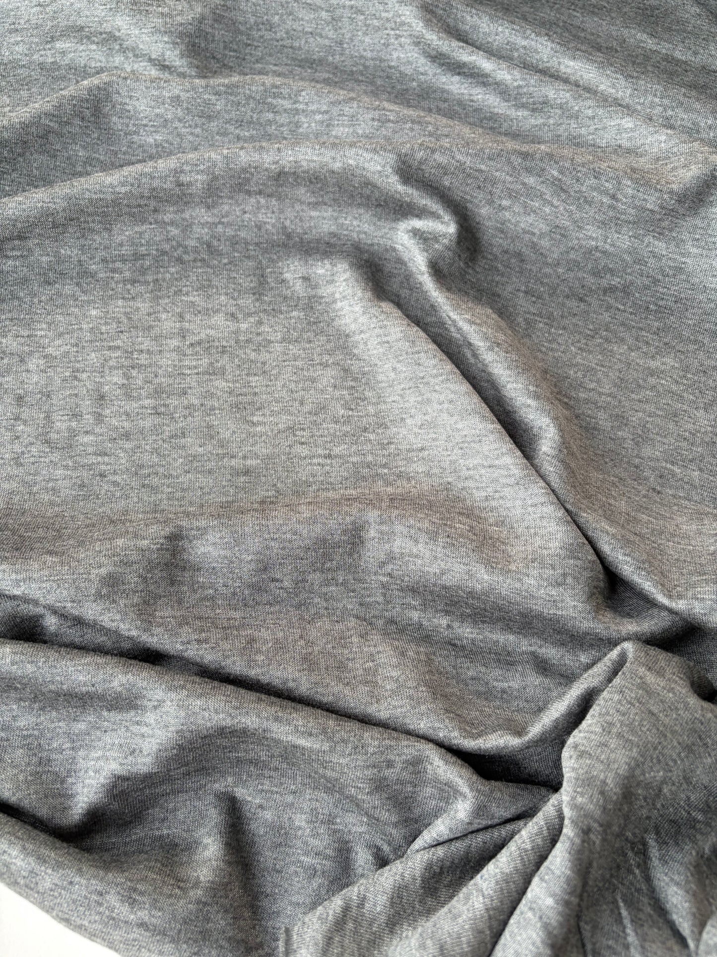 AMI 2.15 grey mélange double jersey micromodal