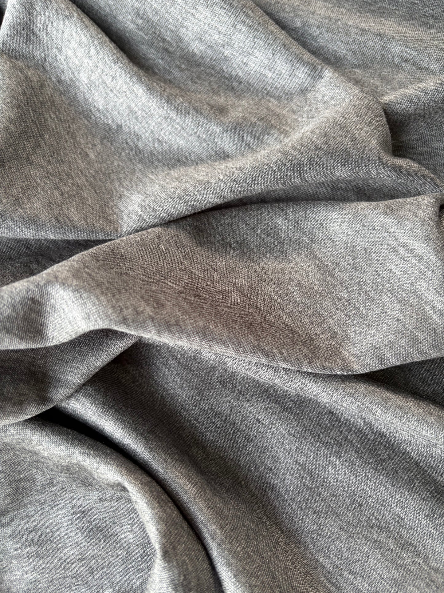 AMI 2.15 grey mélange double jersey micromodal