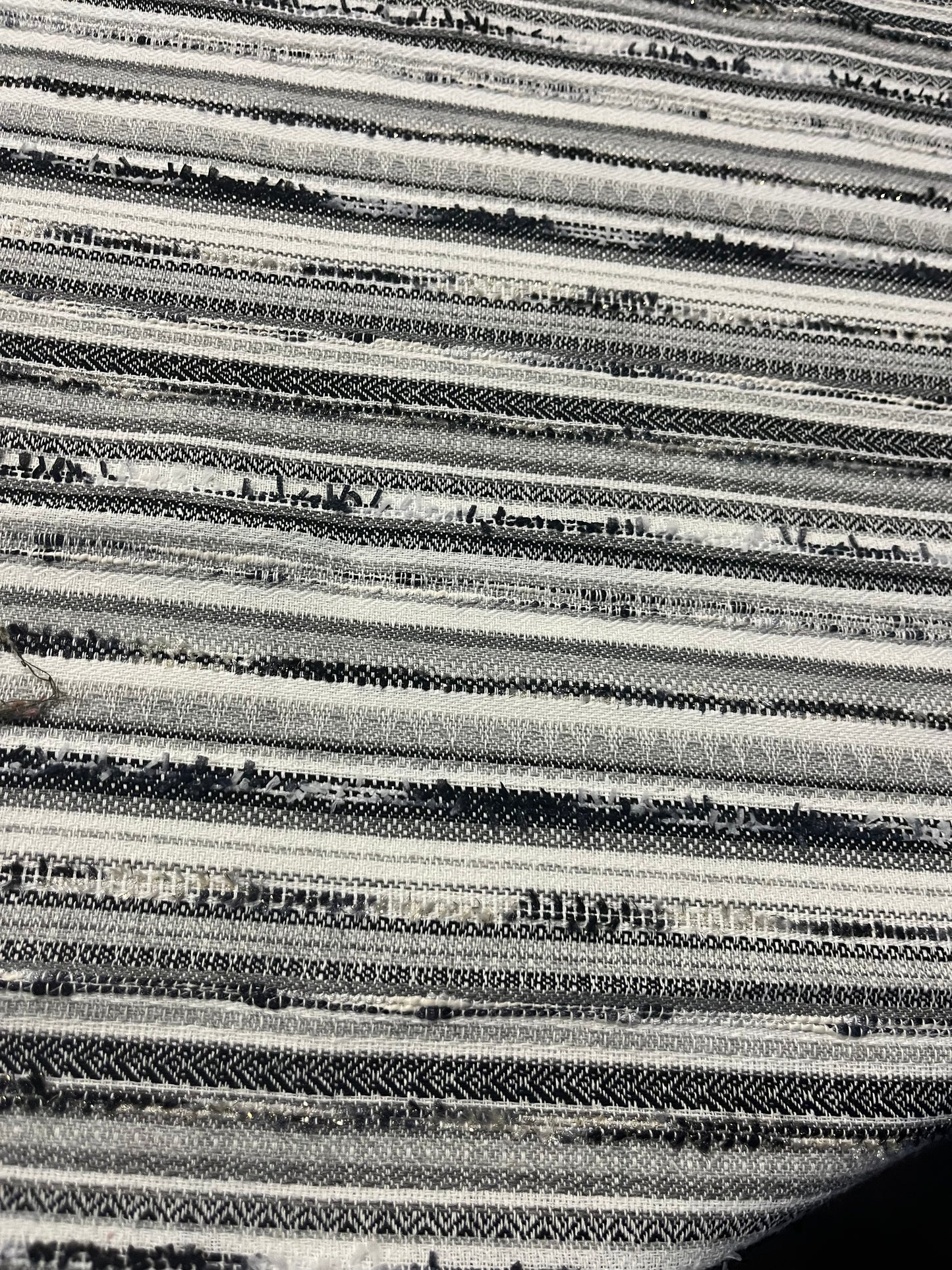 CARLOS 020 cotton jacquard lurex stripes