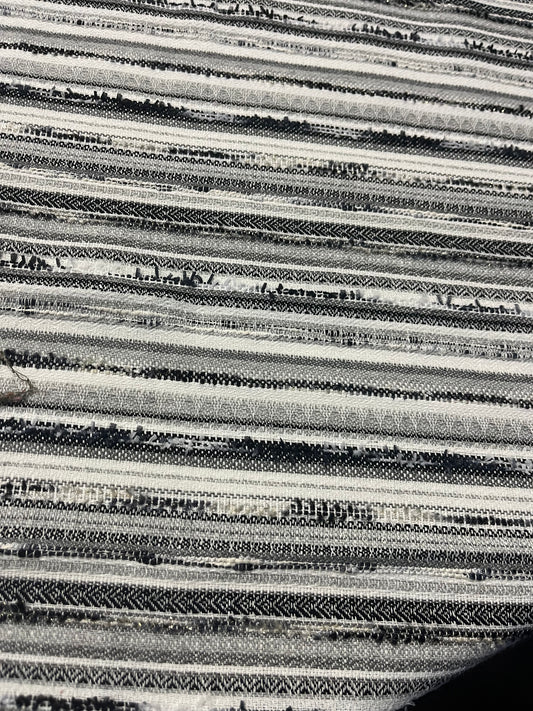 CARLOS 020 cotton jacquard lurex stripes