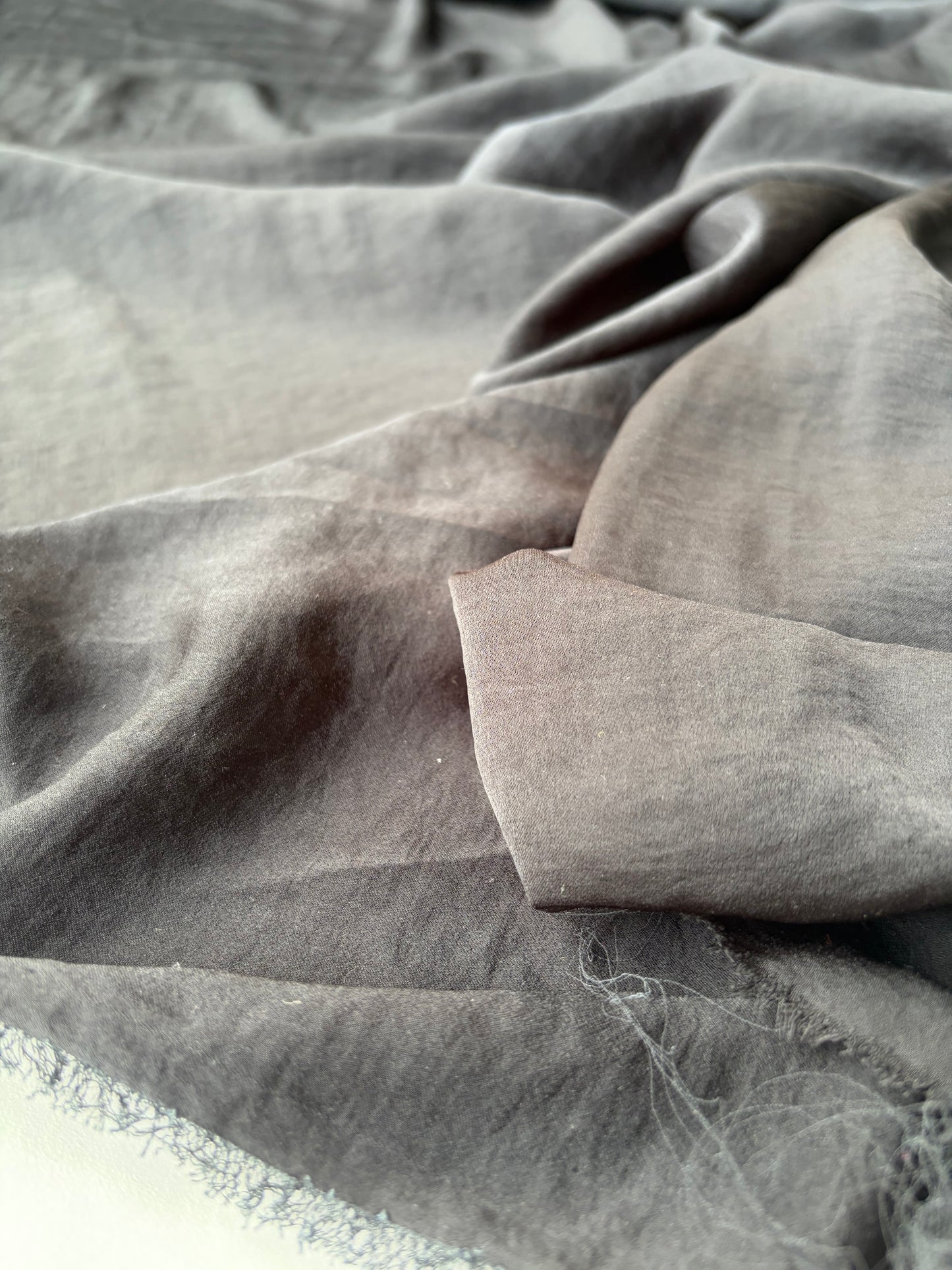 AMI 2.17 black washed satin