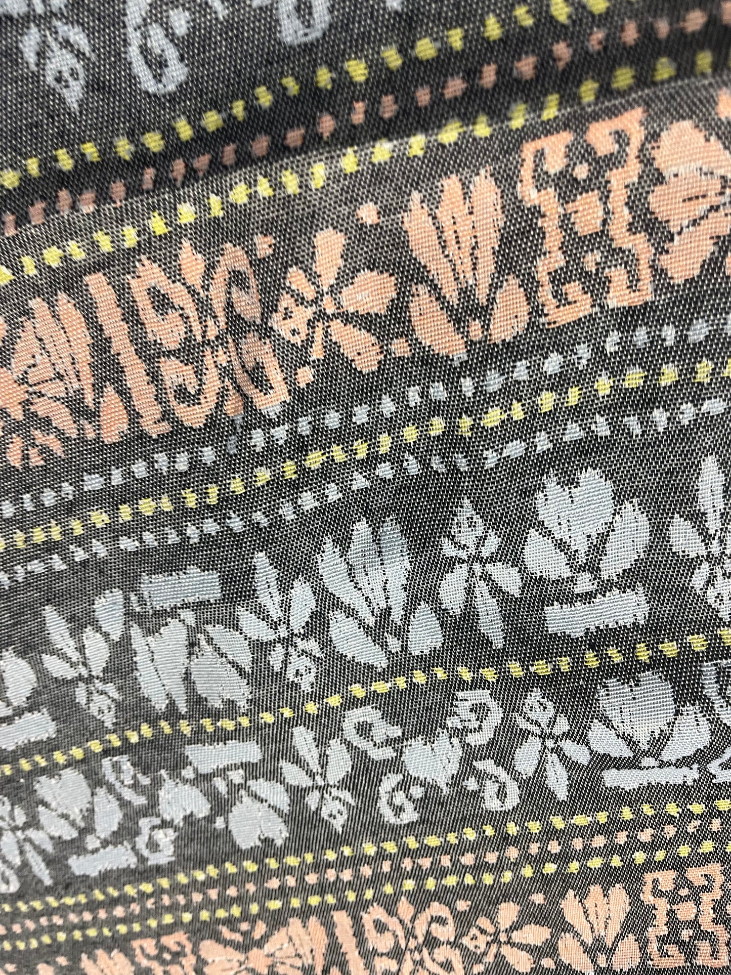 CARLOS 021 cotton jacquard lilac/yellow/pink