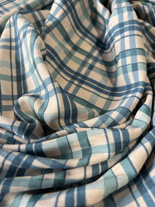 A01  OD 123 viscose with diagonal check