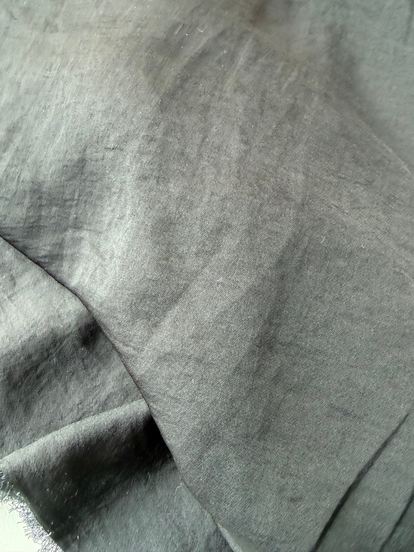 AMI 2.17 black washed satin