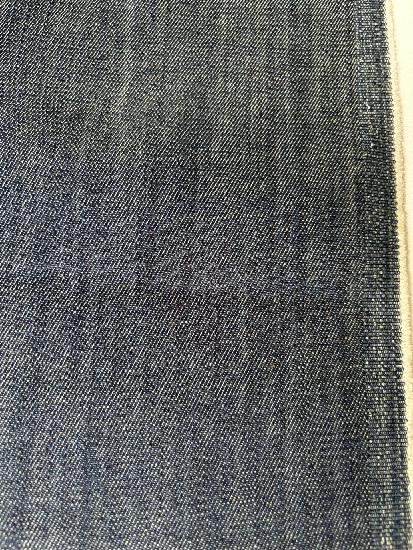 AMI 2.18 indigo raw midweight stretch denim ring effect