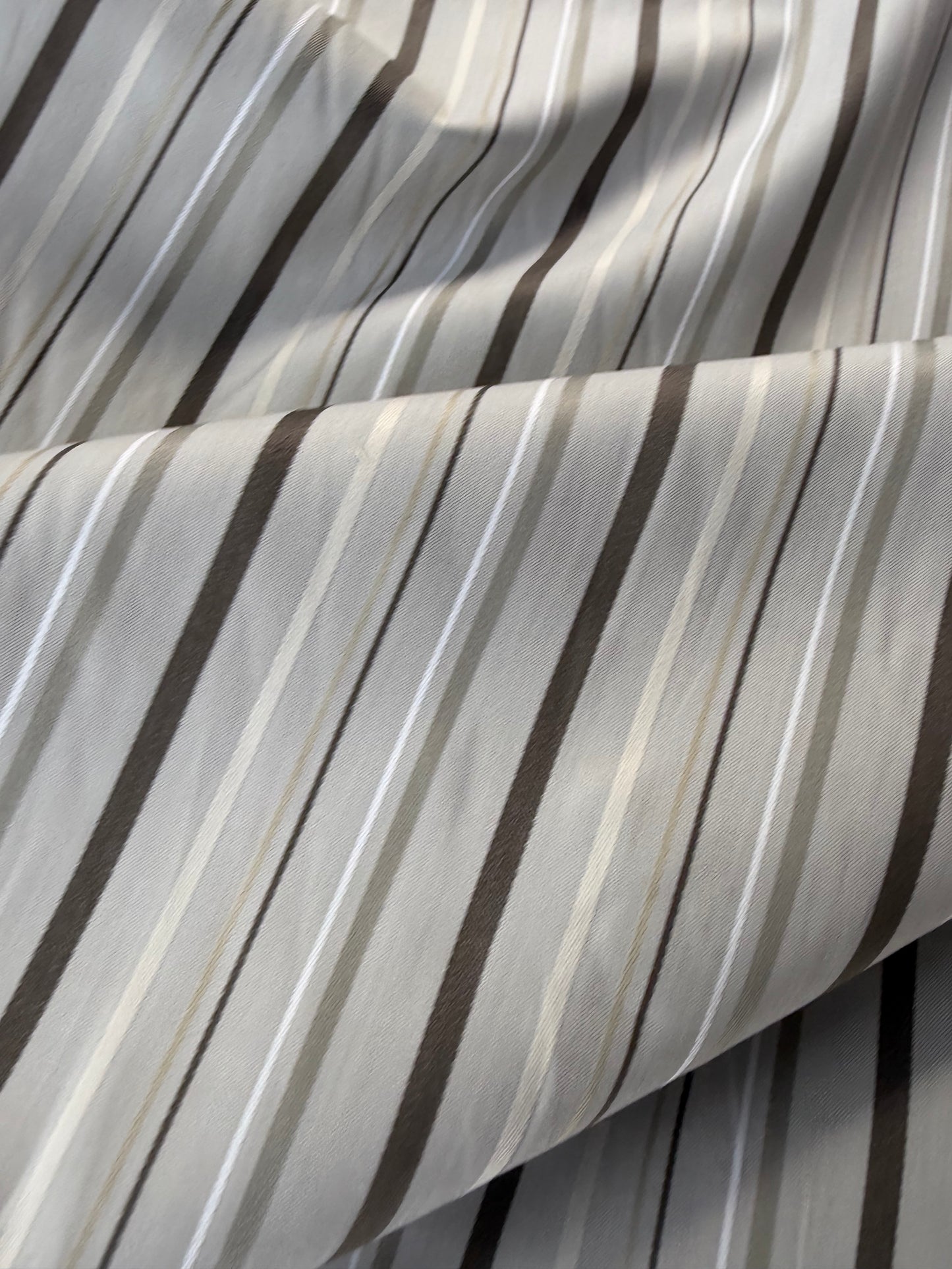 AMI 2.22 grey yarn dyed cotton stripes