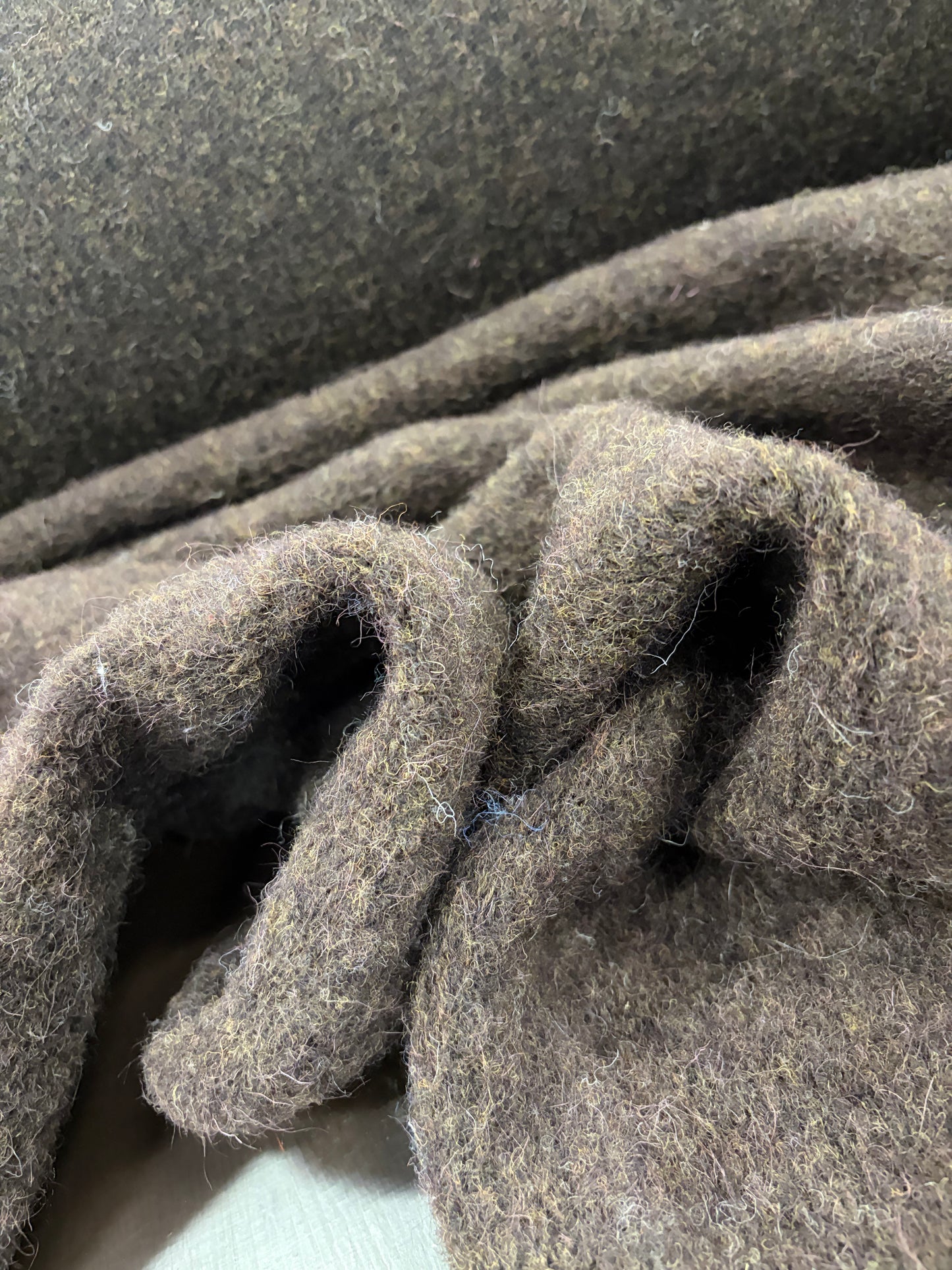 DARIA 026 brown boiled wool