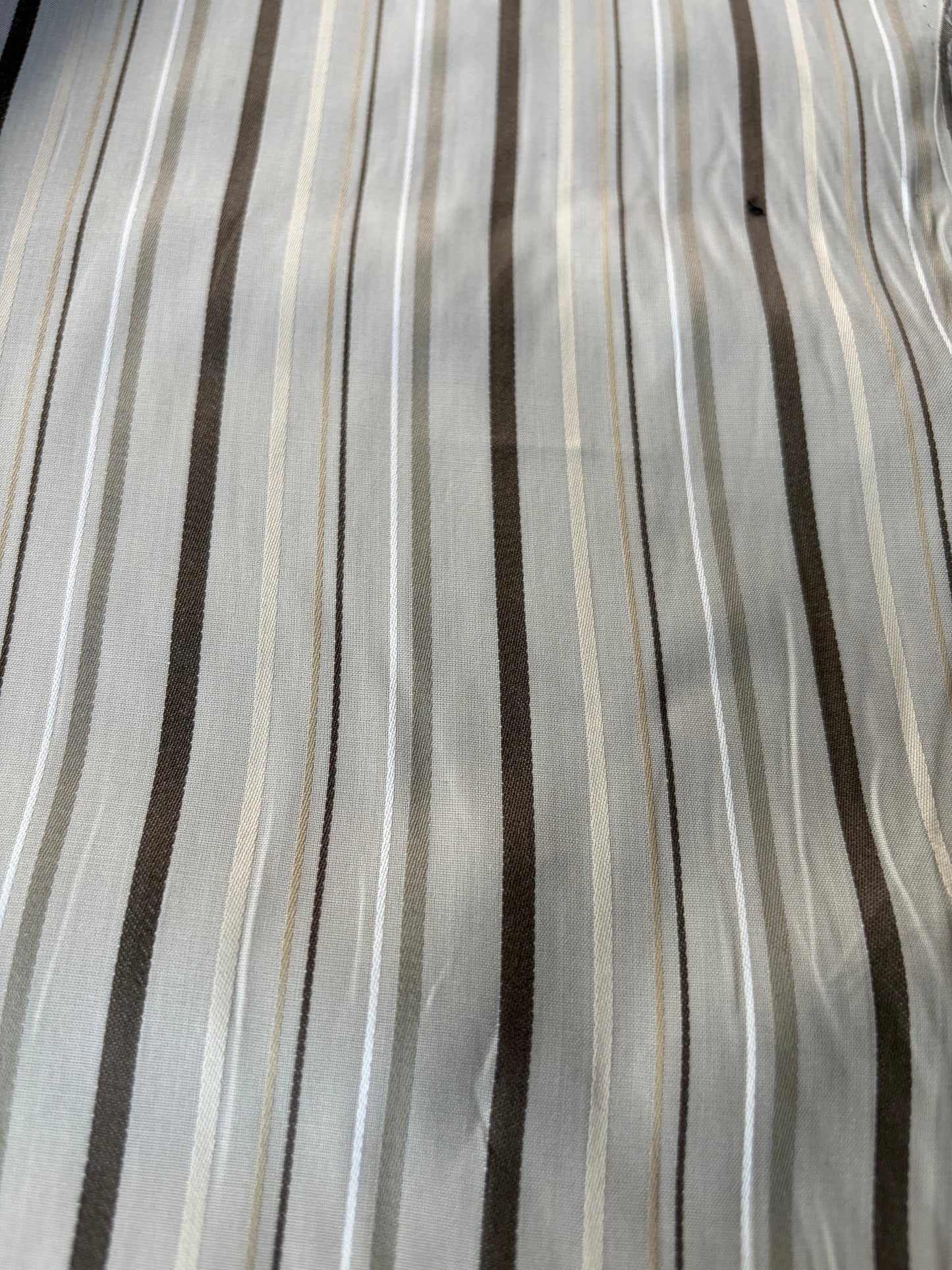 AMI 2.22 grey yarn dyed cotton stripes
