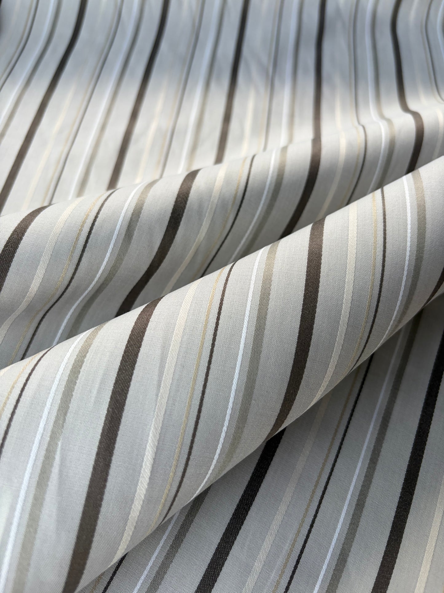 AMI 2.22 grey yarn dyed cotton stripes