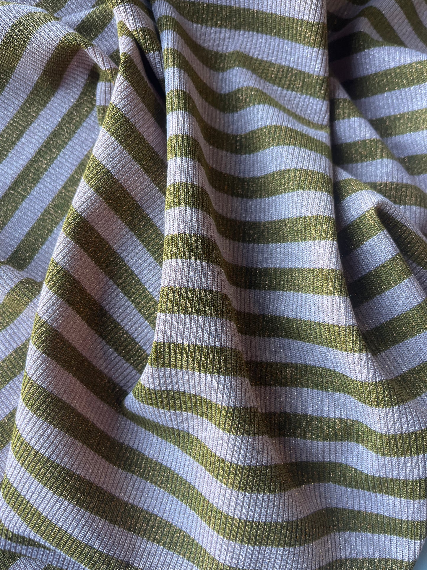 PORTIA 023 jersey rib stripe 2/1 with lurex