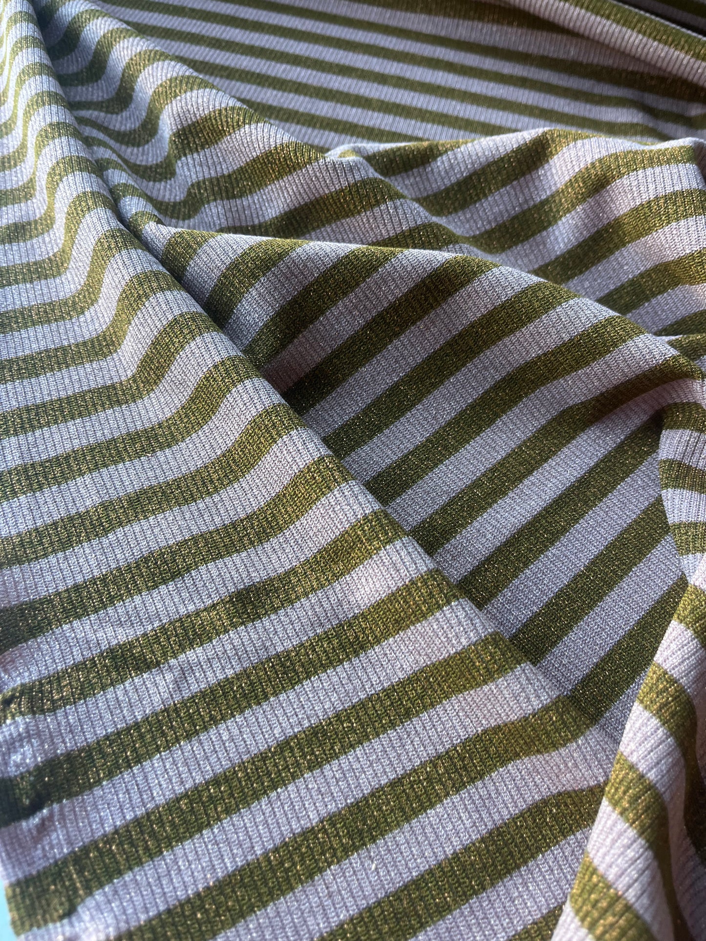 PORTIA 023 jersey rib stripe 2/1 with lurex