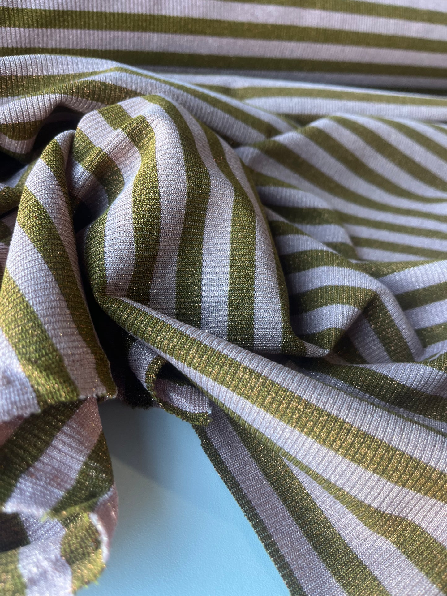 PORTIA 023 jersey rib stripe 2/1 with lurex