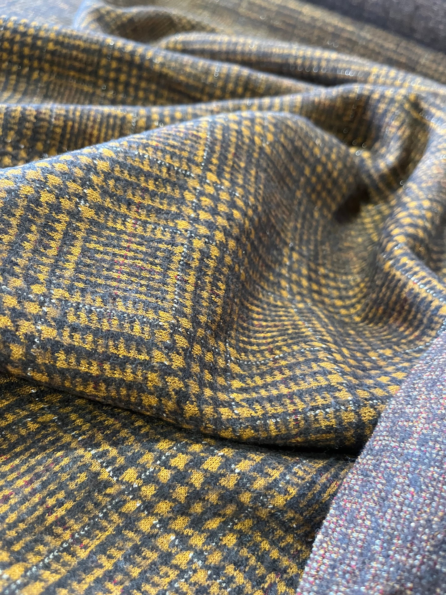 A02 Jersey check Wool/Lurex