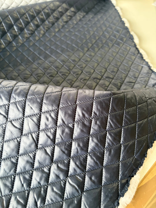 STAN 059 light quilted fabric navy