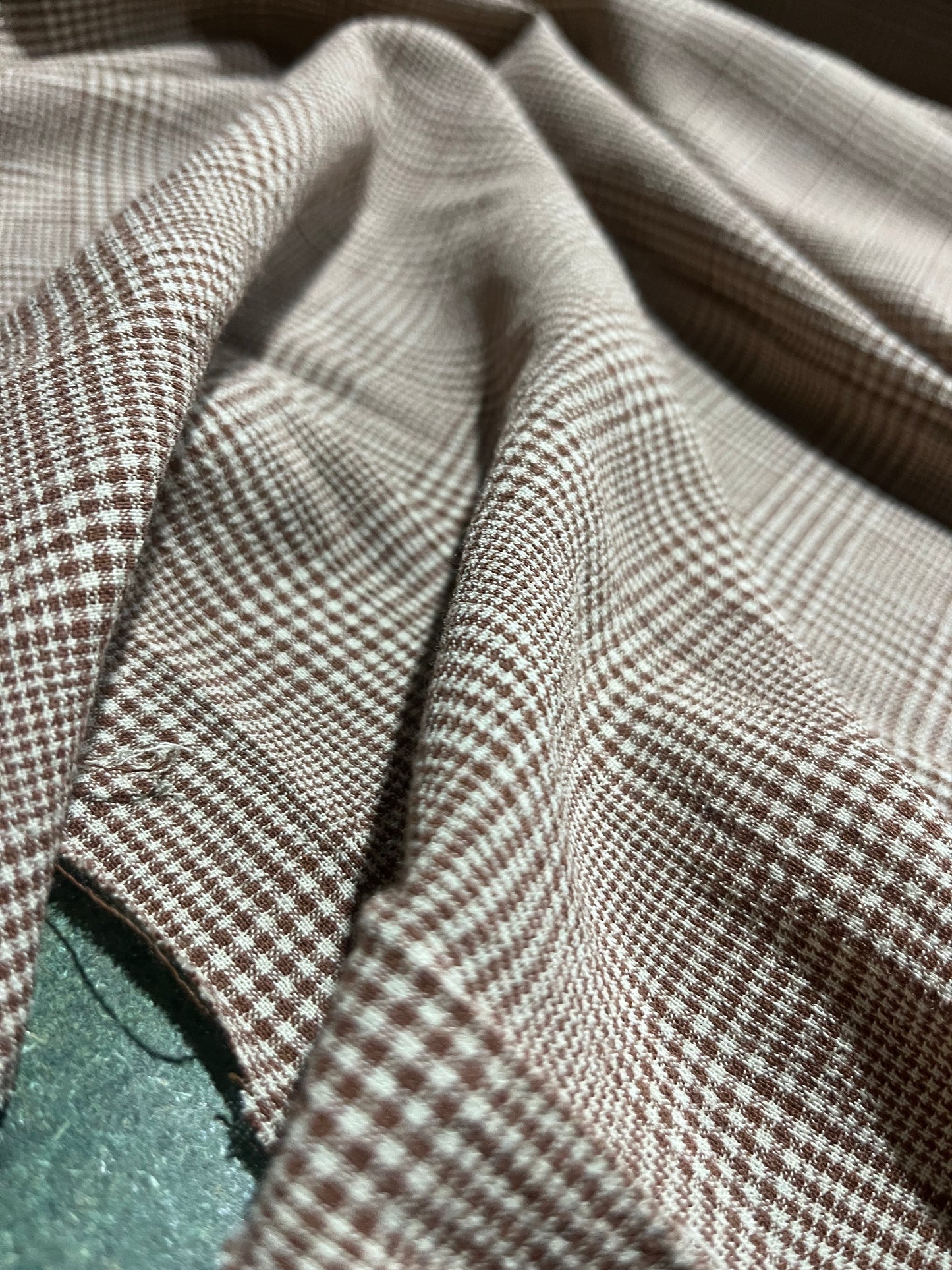 ALBA 003 viscose check brown/sand