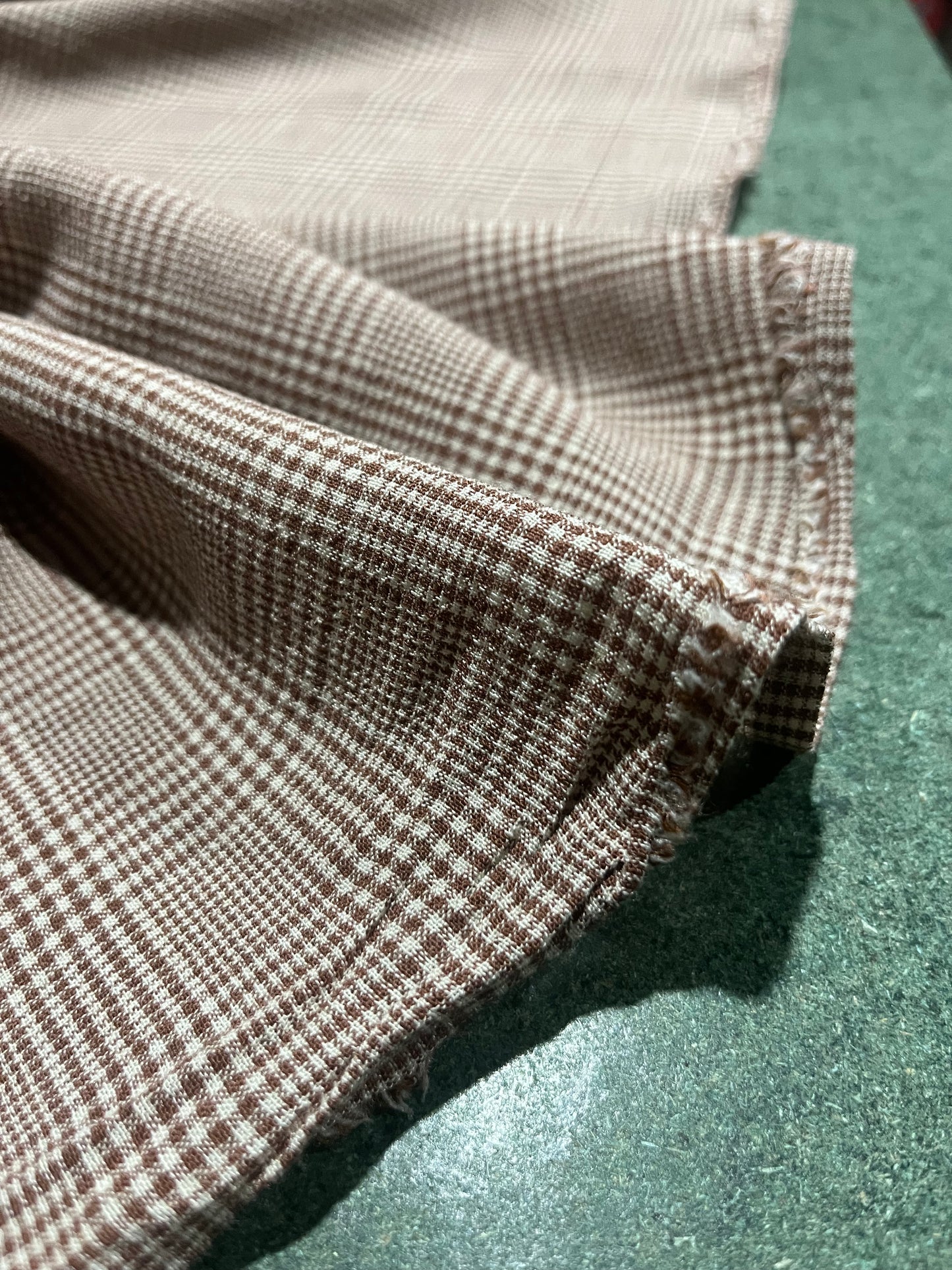 ALBA 003 viscose check brown/sand