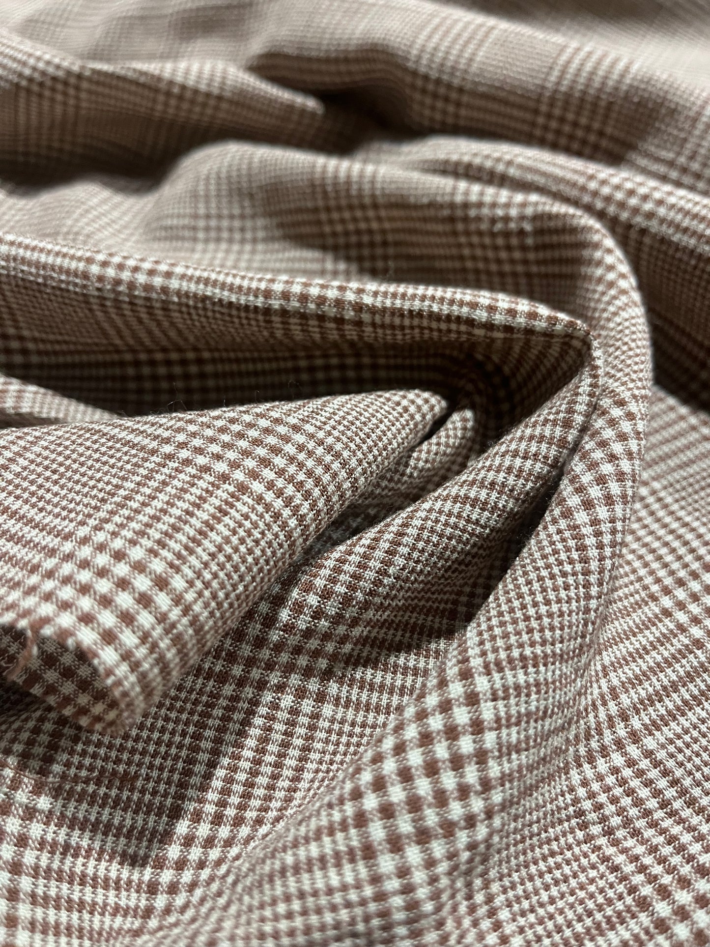 ALBA 003 viscose check brown/sand