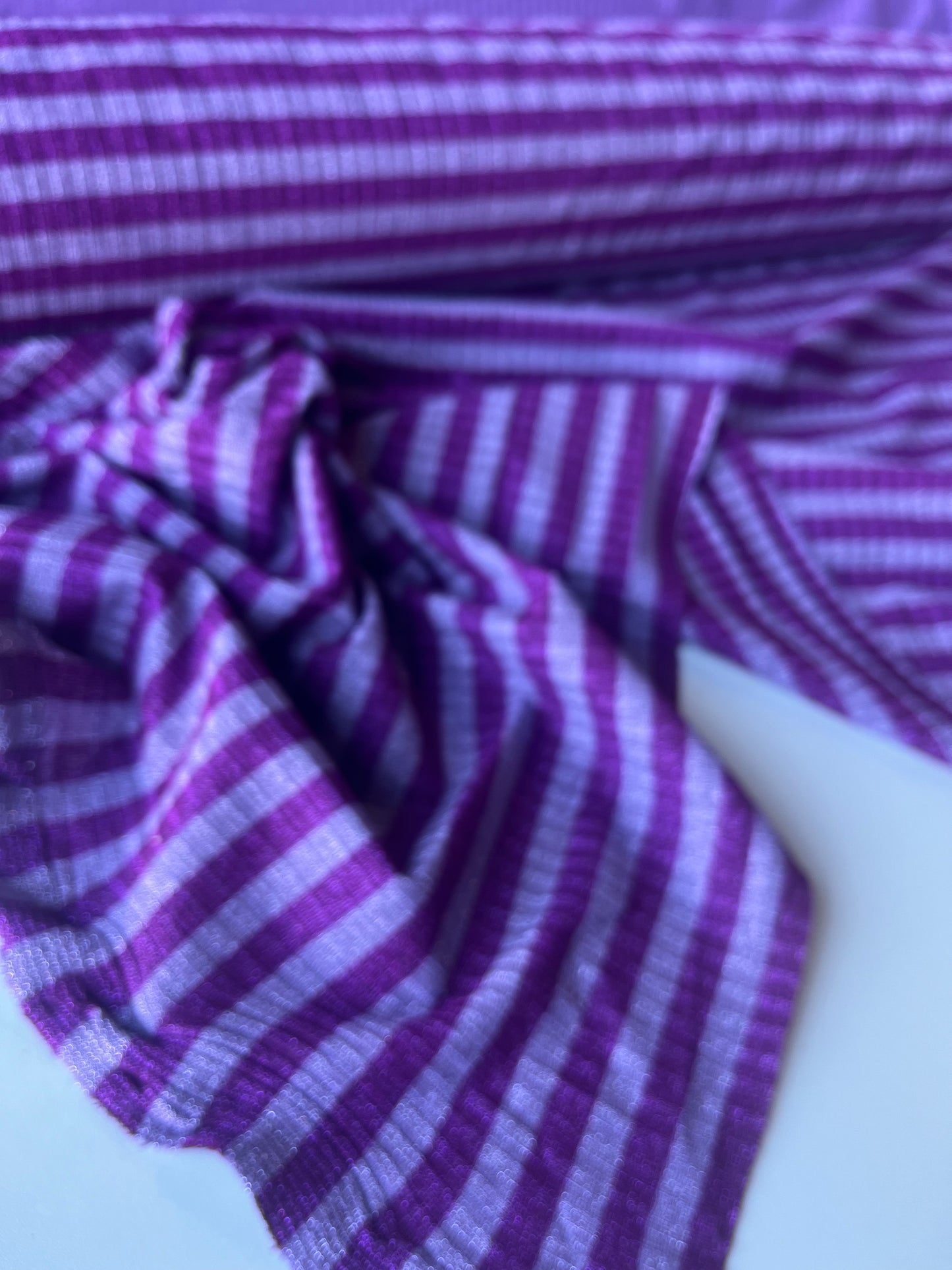 PORTIA 027 jersey rib 4/4 stripe with lurex