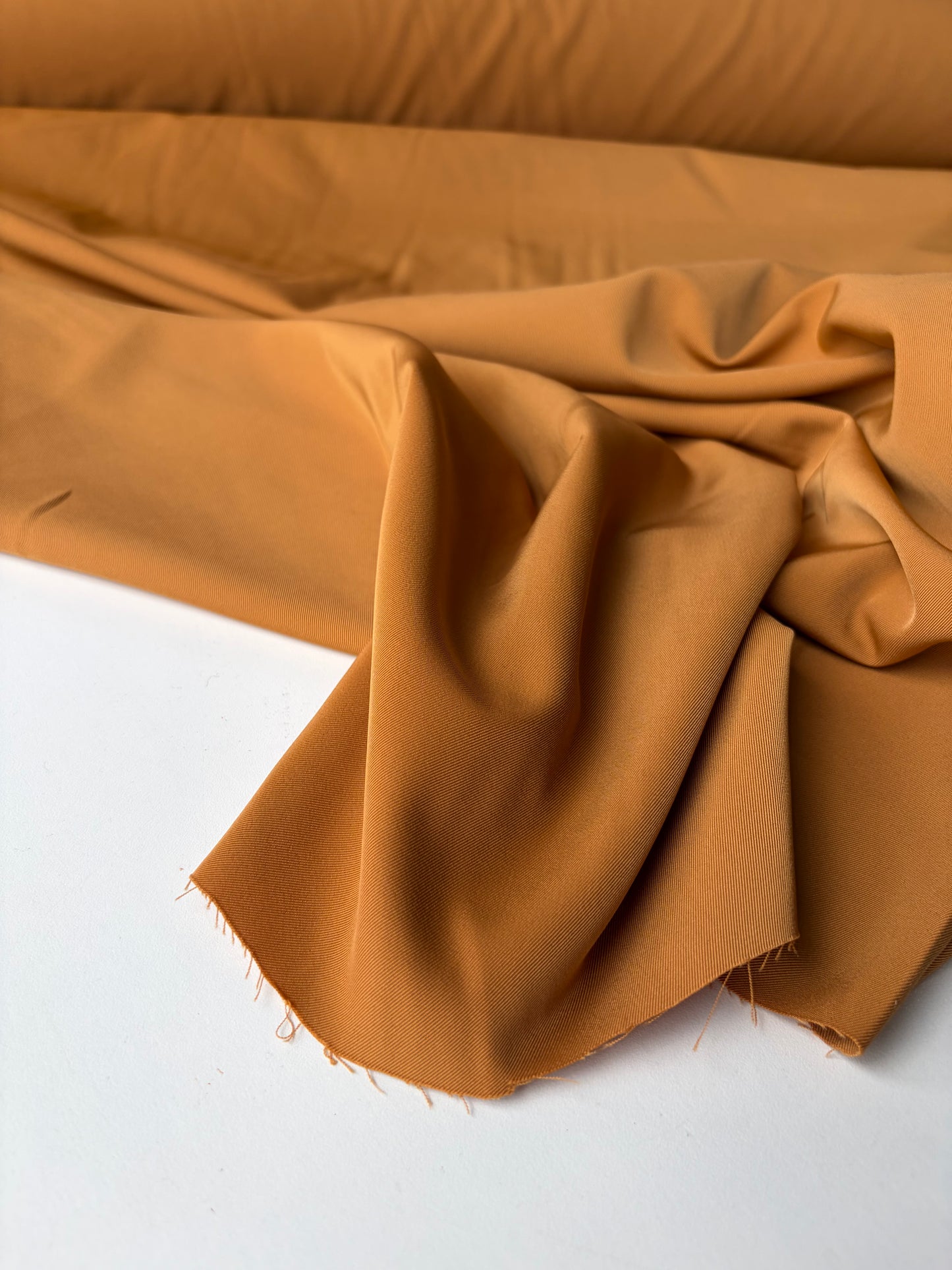 AMI 2.28 caramel bi-stretch technical suiting fabric
