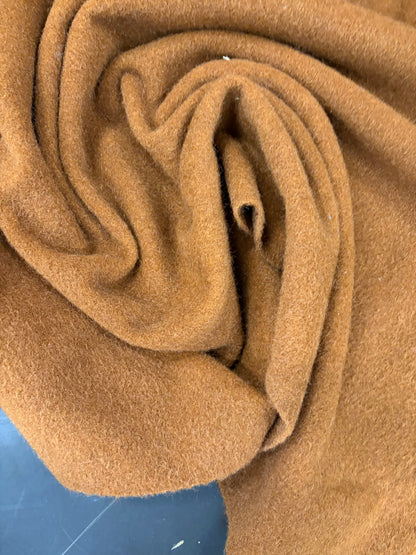 DARIA 031 cognac coloured wool mohair coat fabric