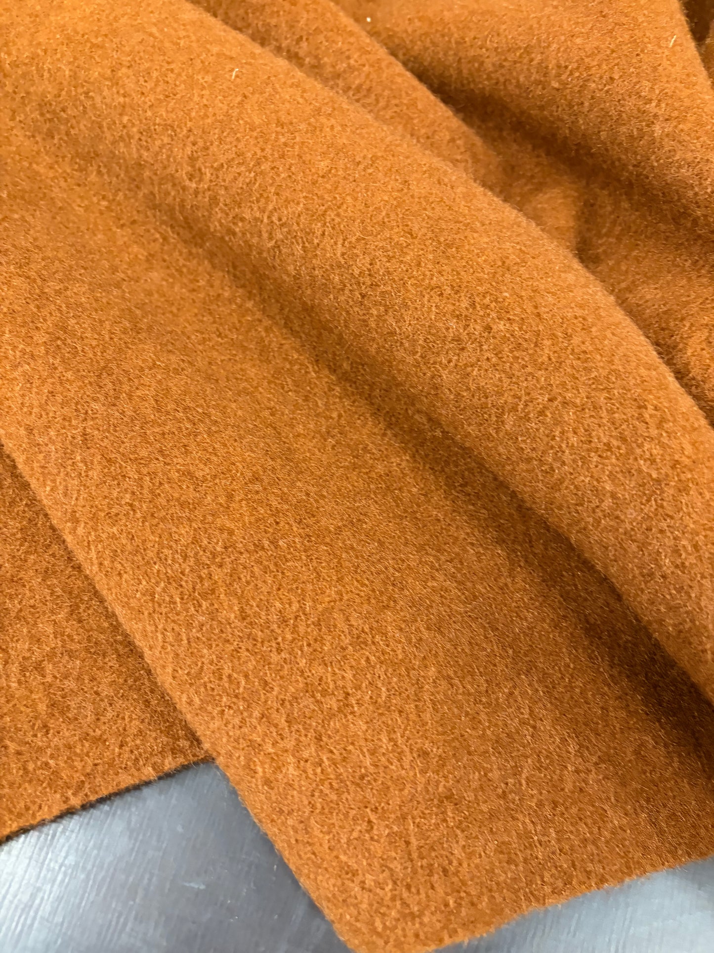 DARIA 031 cognac coloured wool mohair coat fabric