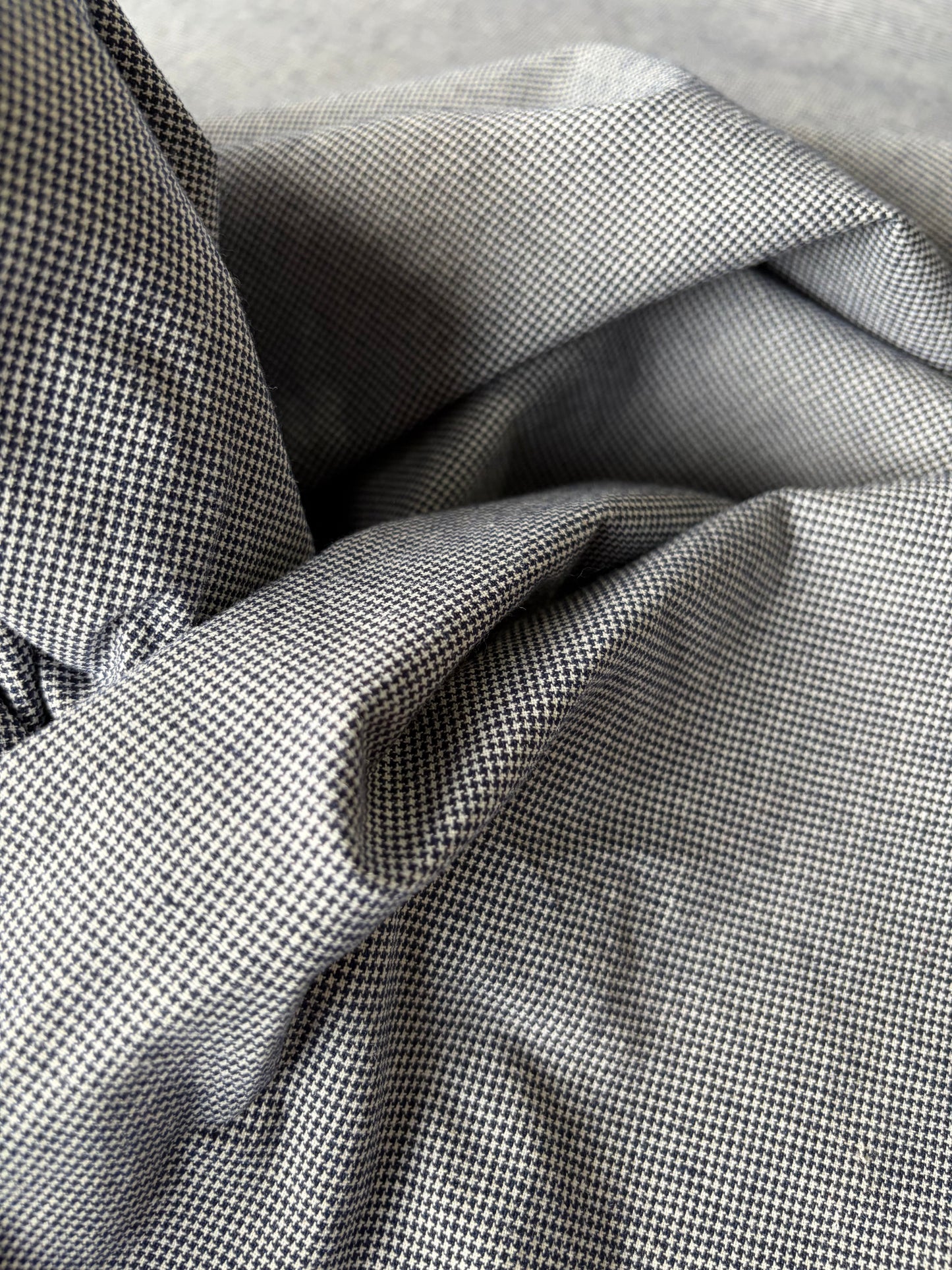 STAN 062 colourwoven cotton check navy/white