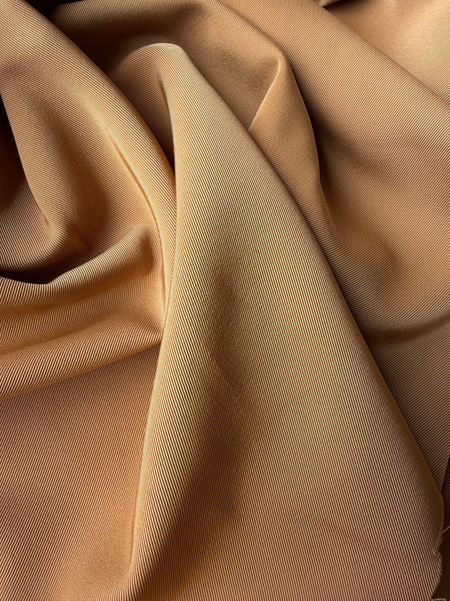 AMI 2.28 caramel bi-stretch technical suiting fabric