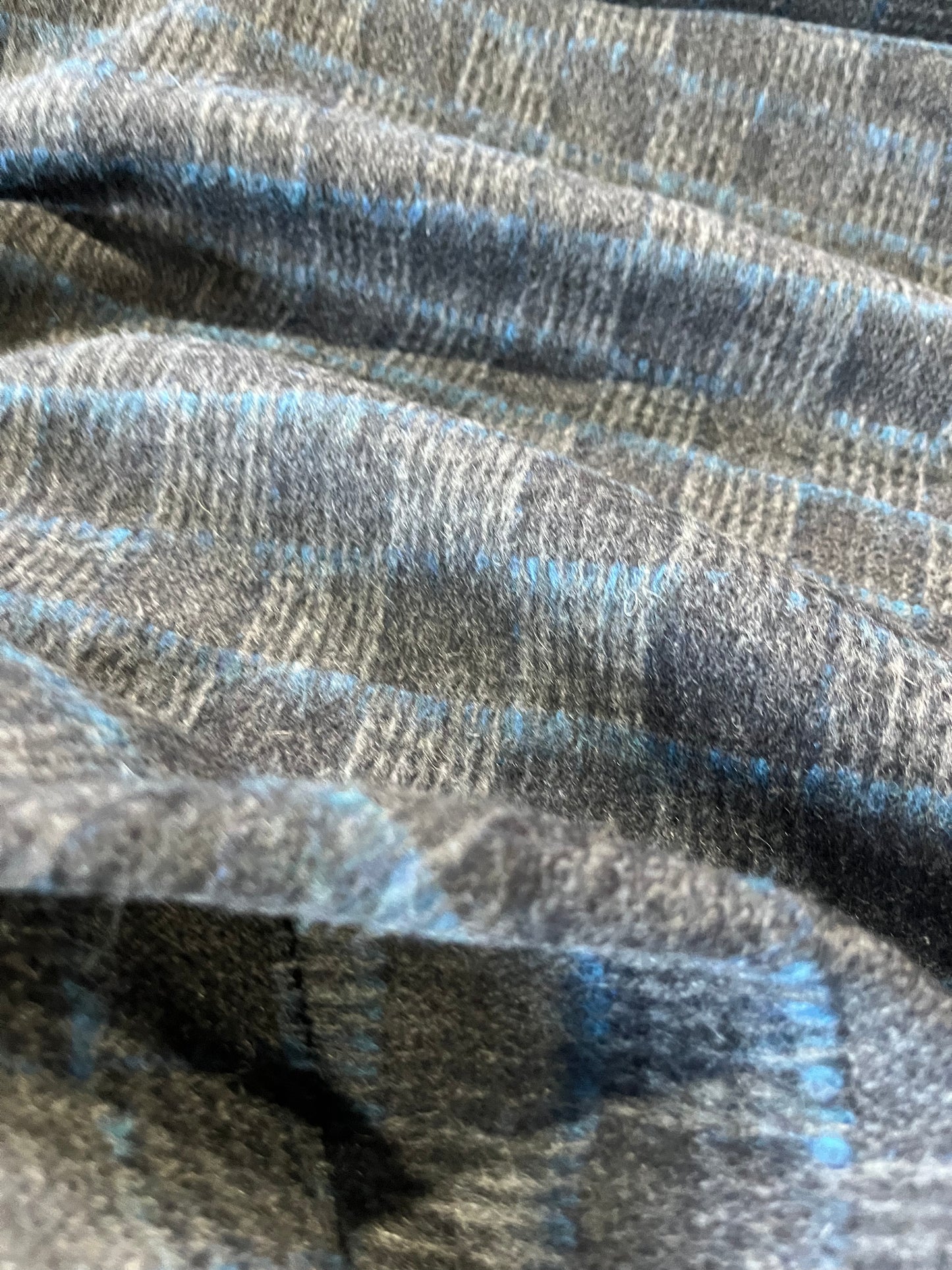 G02 Heavy wool check Grey / Blue