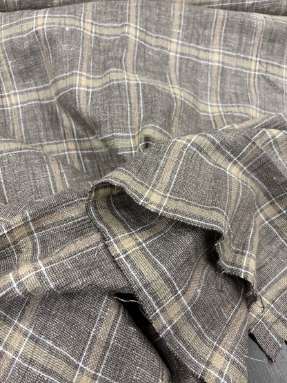 DARIA 033 cotton linen check